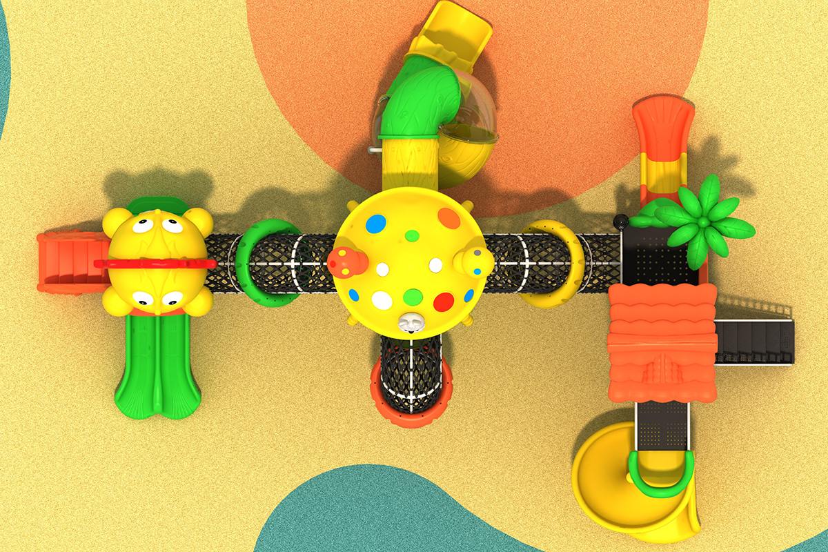 户外游乐场滑梯 (3)