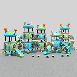 魔法蘑菇游乐场滑梯，带来神奇的户外冒险 