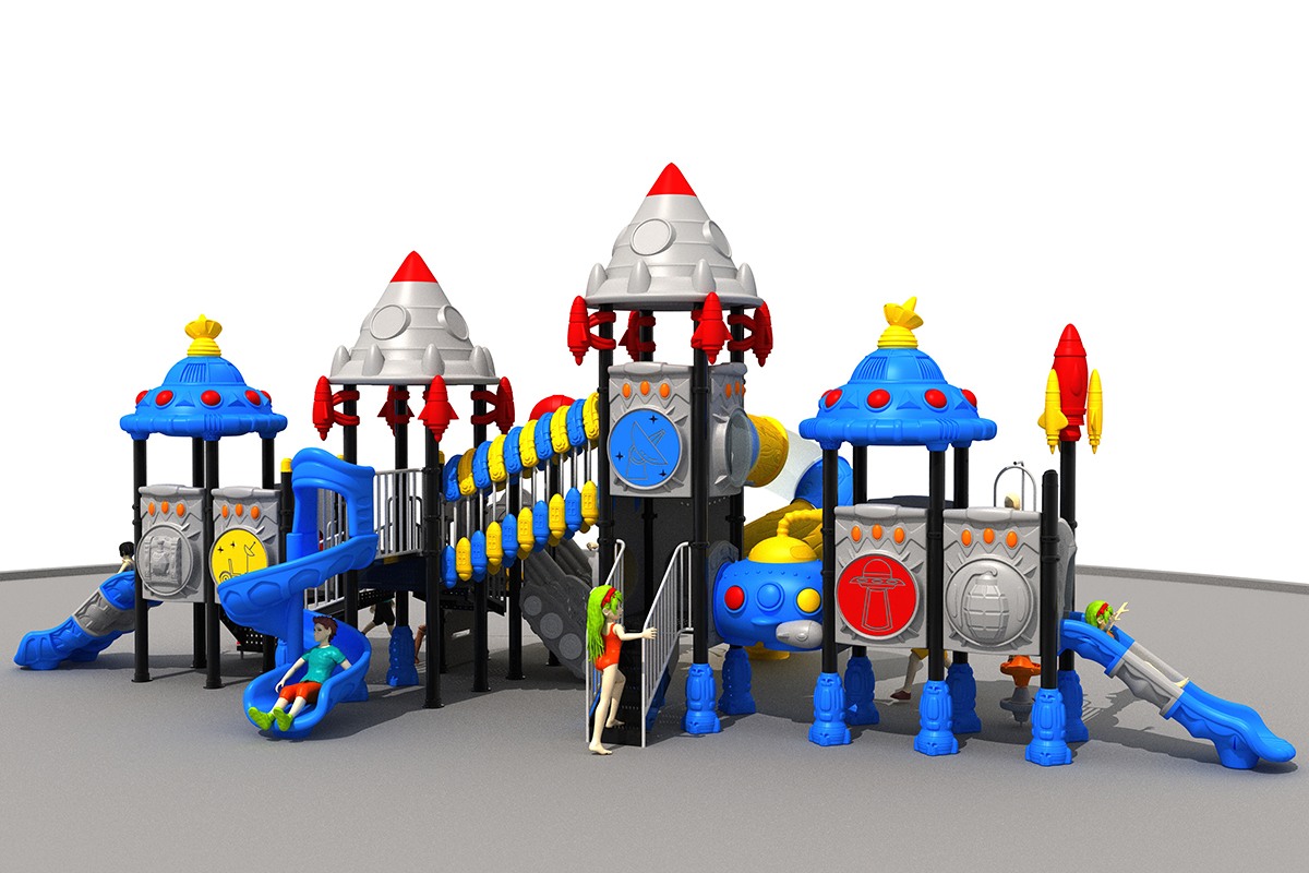 批发太空游乐场滑梯 HDPE 户外散装 (3)