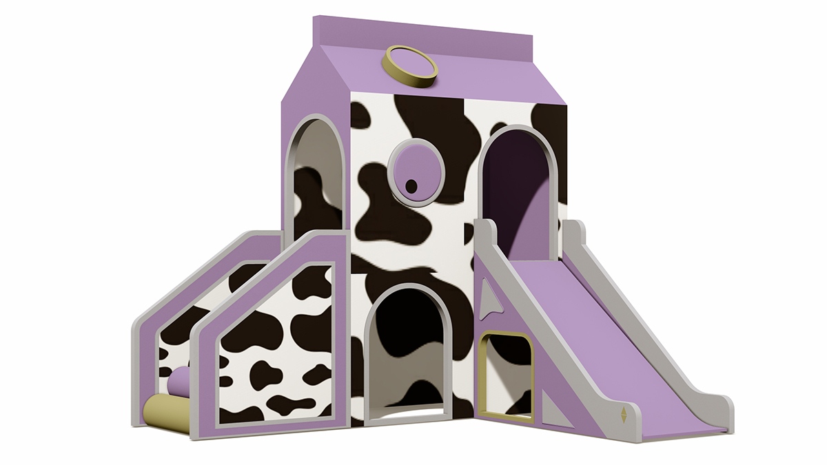 萌趣奶牛款 儿童室内软体攀爬滑梯组合产品详情 萌趣奶牛款 儿童室内软体攀爬滑梯组合产品详情