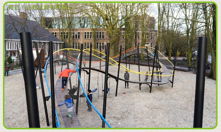 原木组合滑梯游乐设备工程案例 (4)