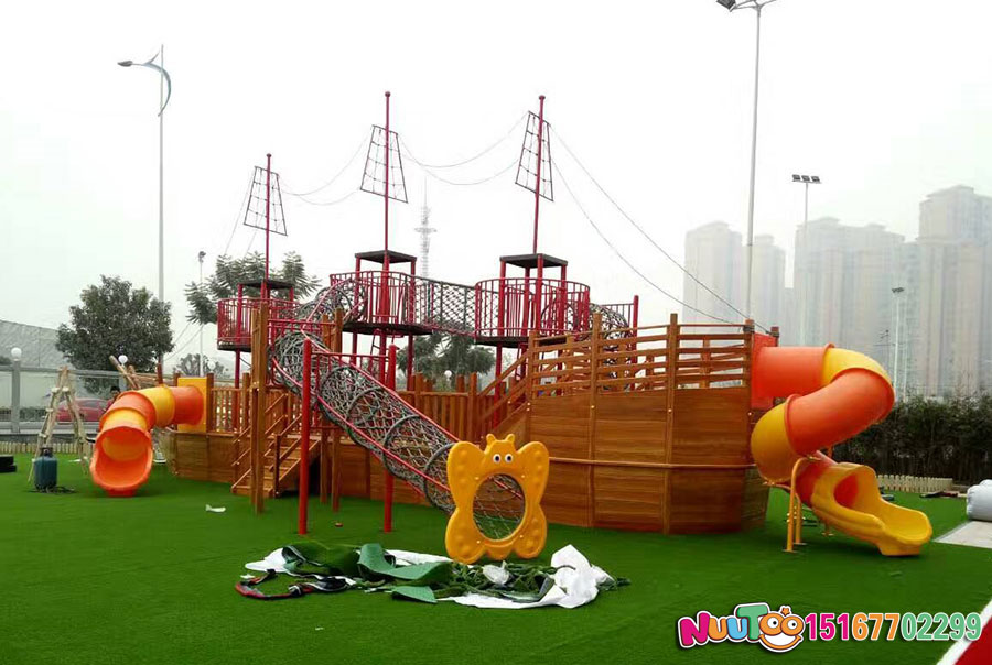乐图非标游乐+海盗船+儿童组合滑梯-(3)