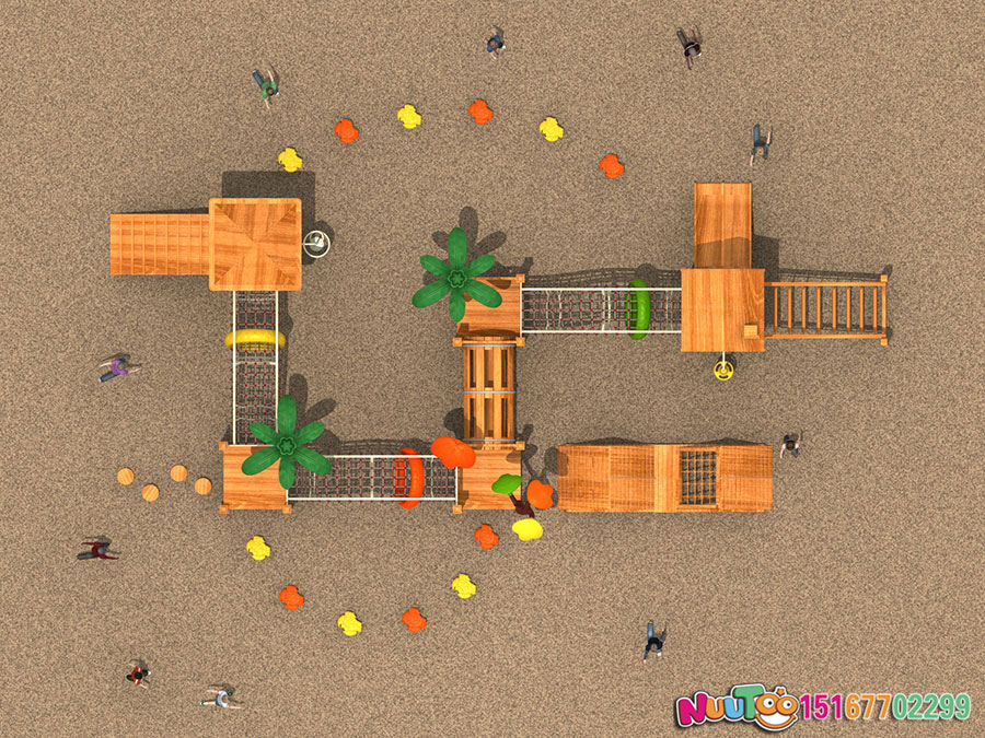 实木组合滑梯+原木组合滑梯+组合滑梯+儿童组合滑梯+小区组合滑梯-(16)