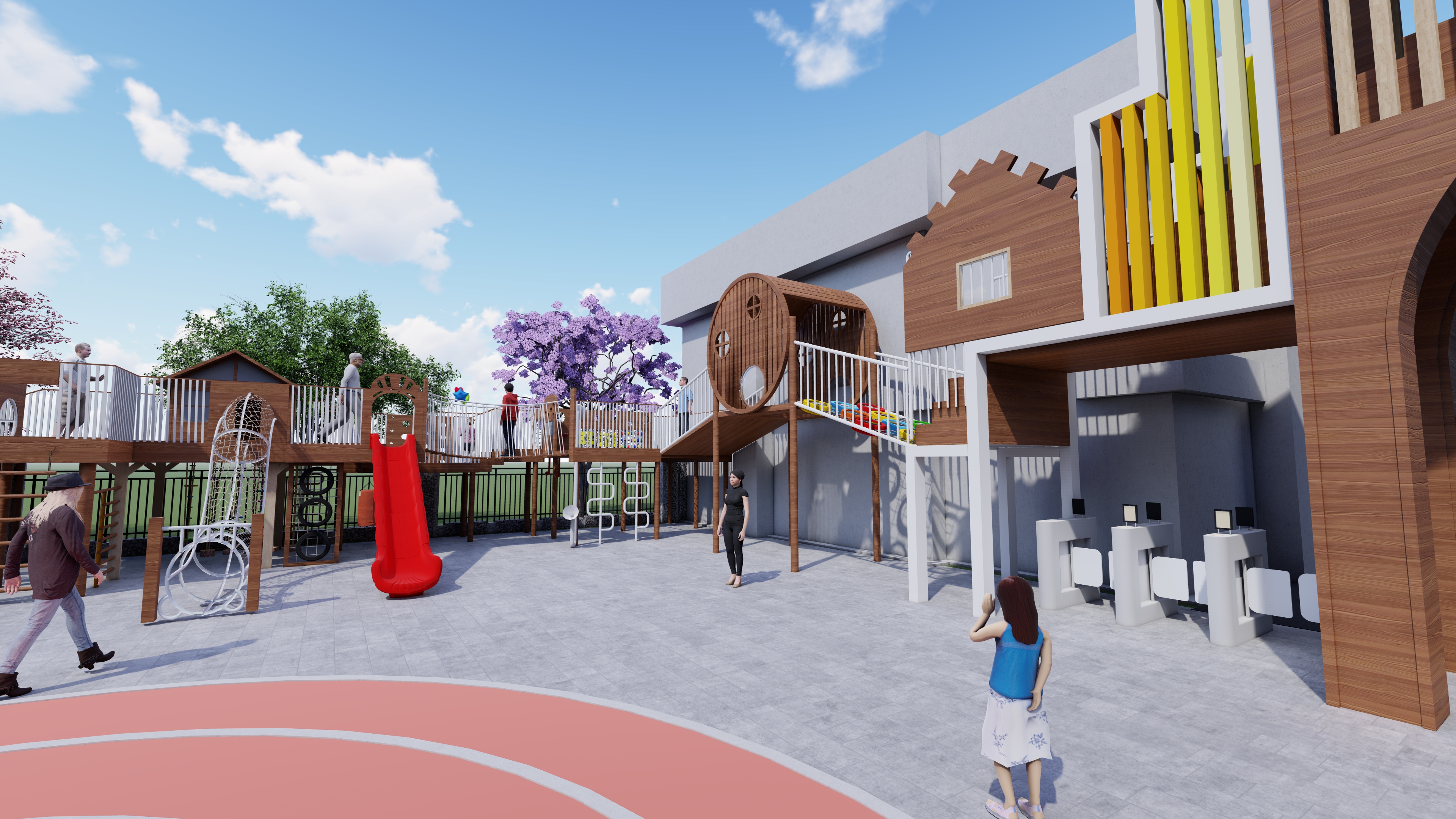 幼儿园户外游乐场-1 (4)