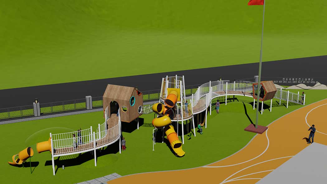  户外组合滑梯-1