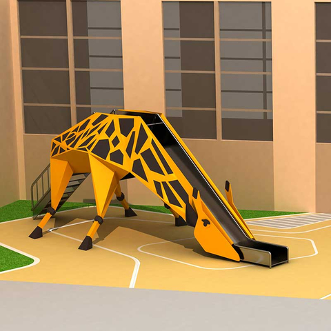 合肥中海麋鹿滑梯，儿童游乐设备案例