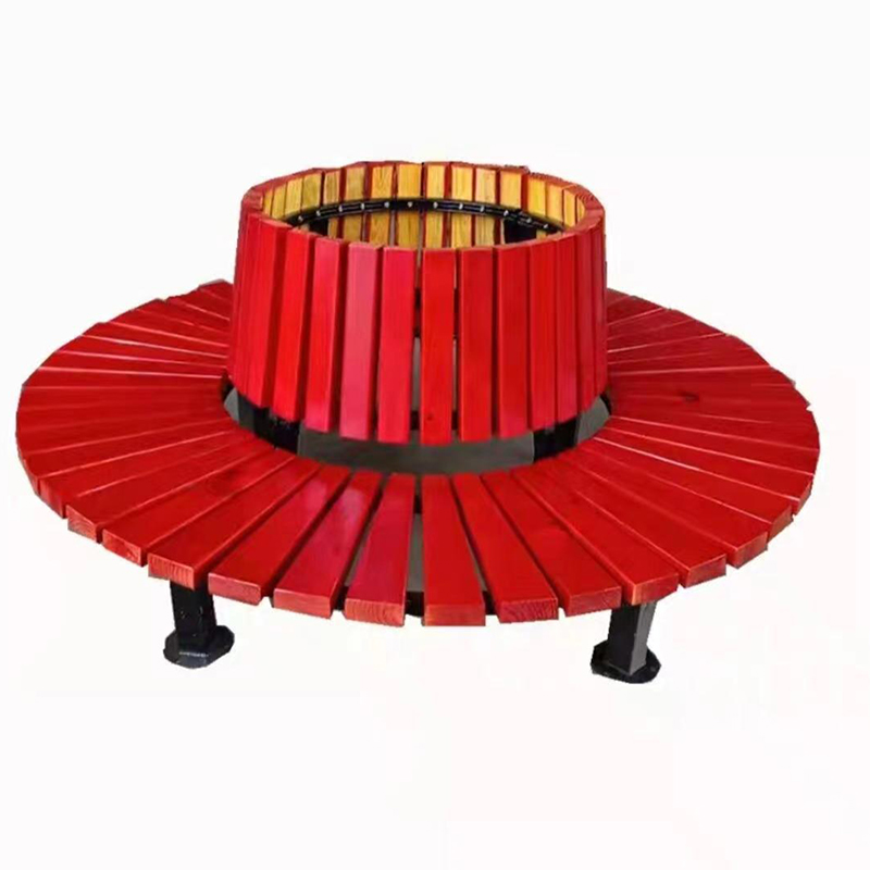 户外圆形树凳，圆形木树凳供应商