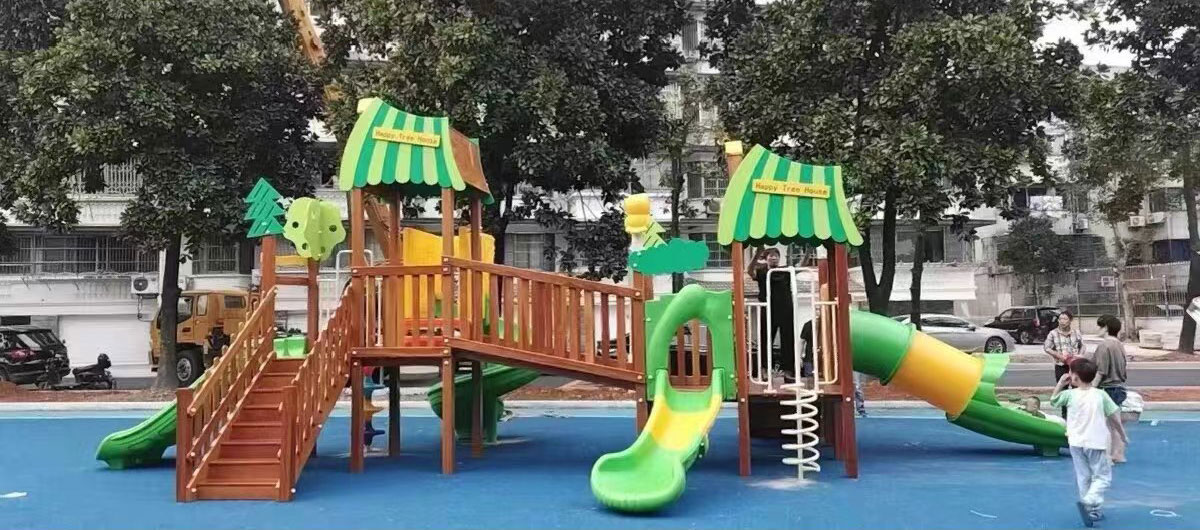 塑料户外滑梯 (7)