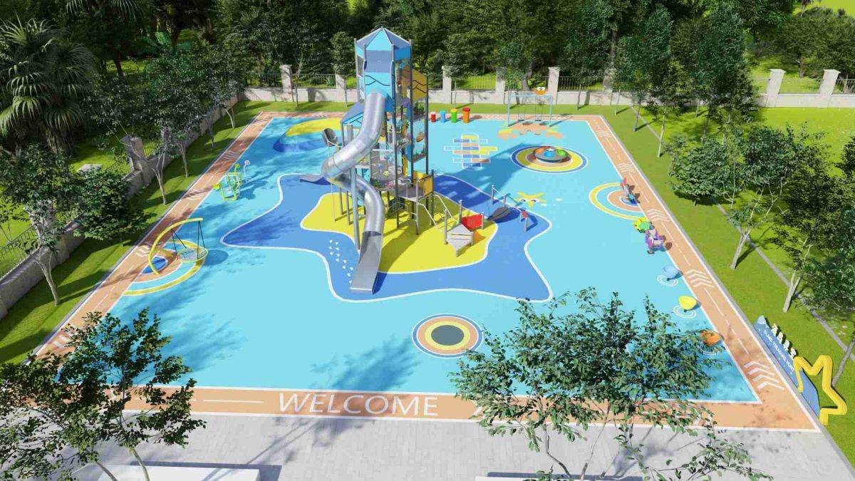 火箭船游乐场滑梯 (1)