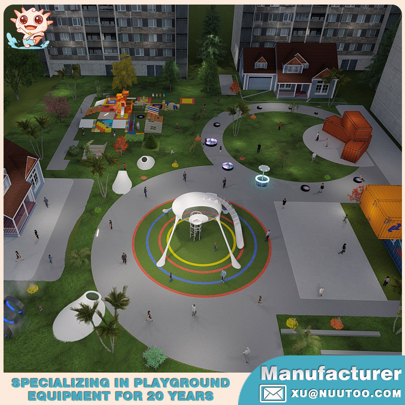 景观游乐场制造商设计的太空舱主题游乐场