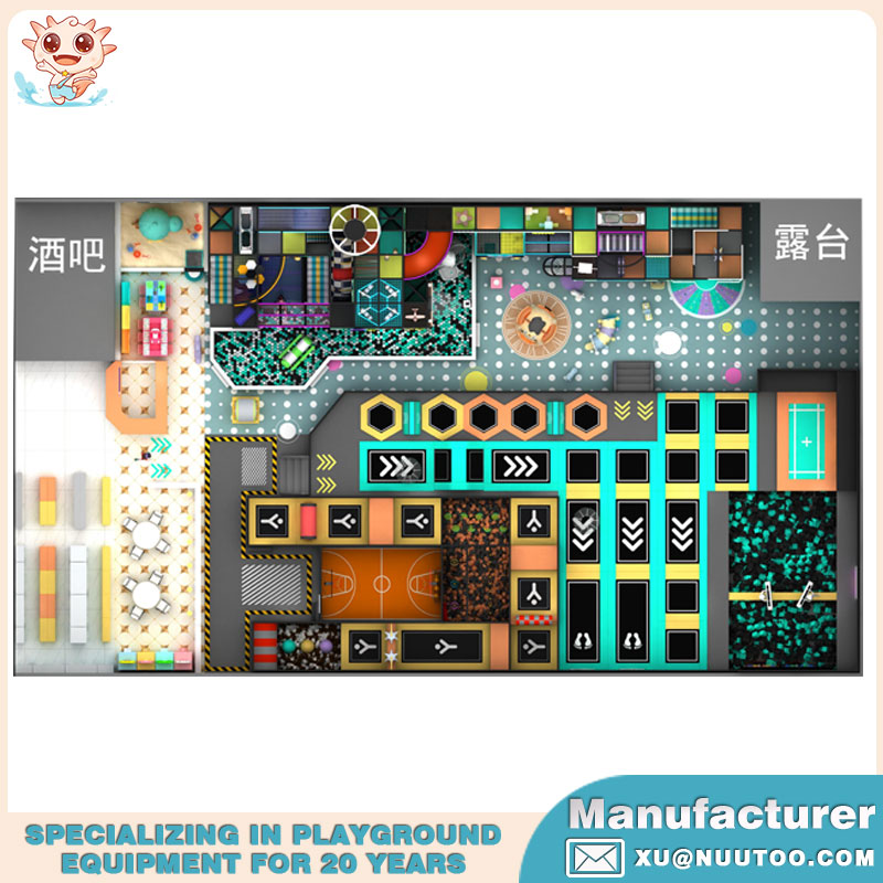 大型室内儿童蹦床公园 NU-BC002