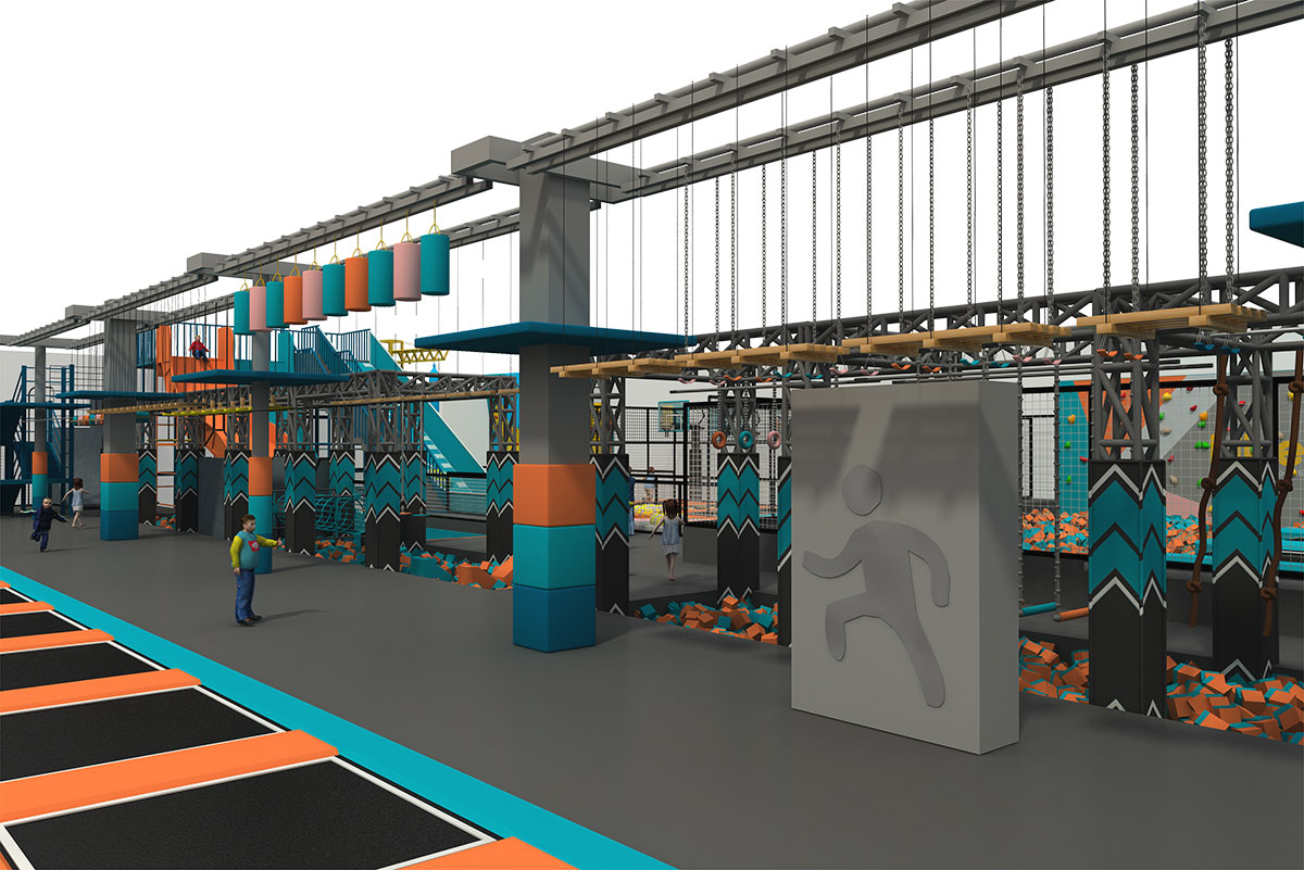 室内蹦床公园设备 (16)