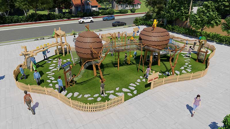 松果游乐设备+松鼠跑道生产厂家