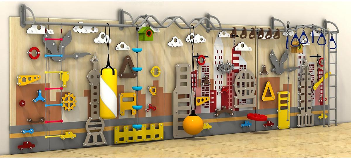 卡通儿童室内攀岩墙更多款式
