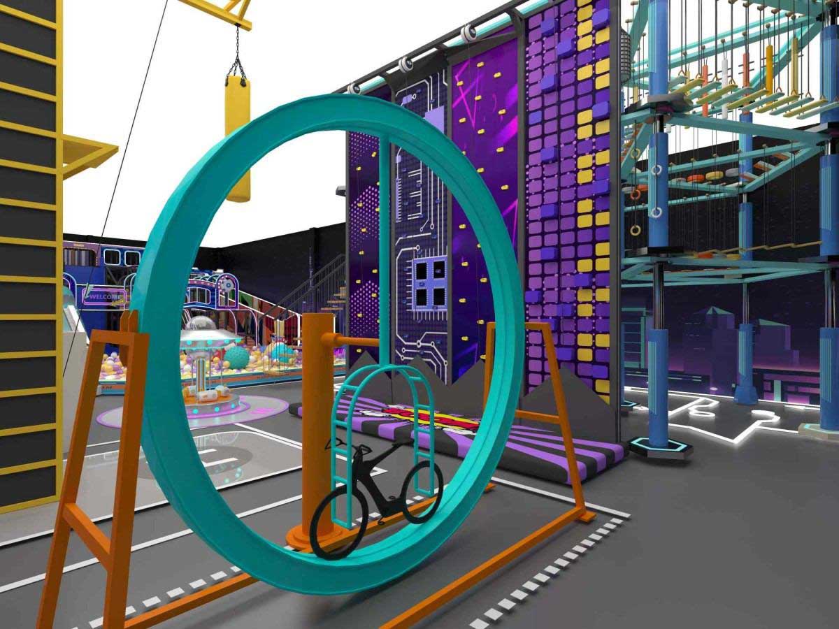 【赛博朋克风】室内运动乐园产品详情展示