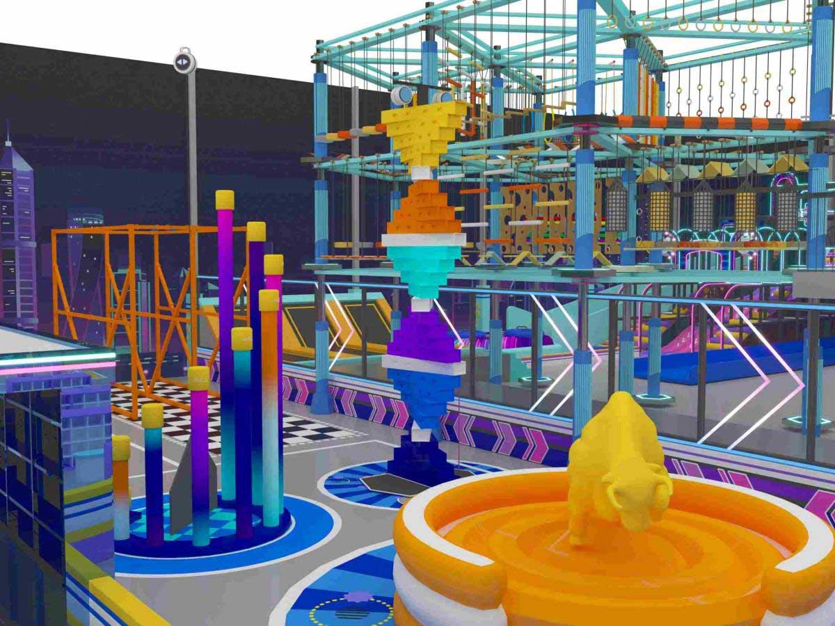 【未来科技风】室内运动乐园产品详情展示