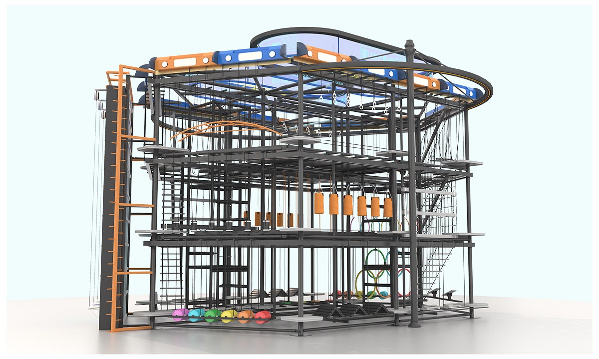室内高空拓展攀岩设备产品详情
