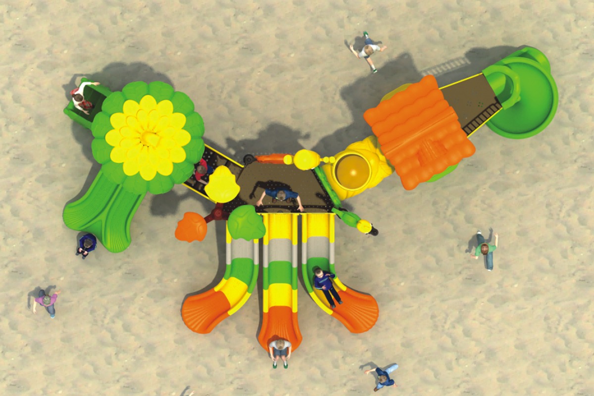 儿童户外滑梯 (3)