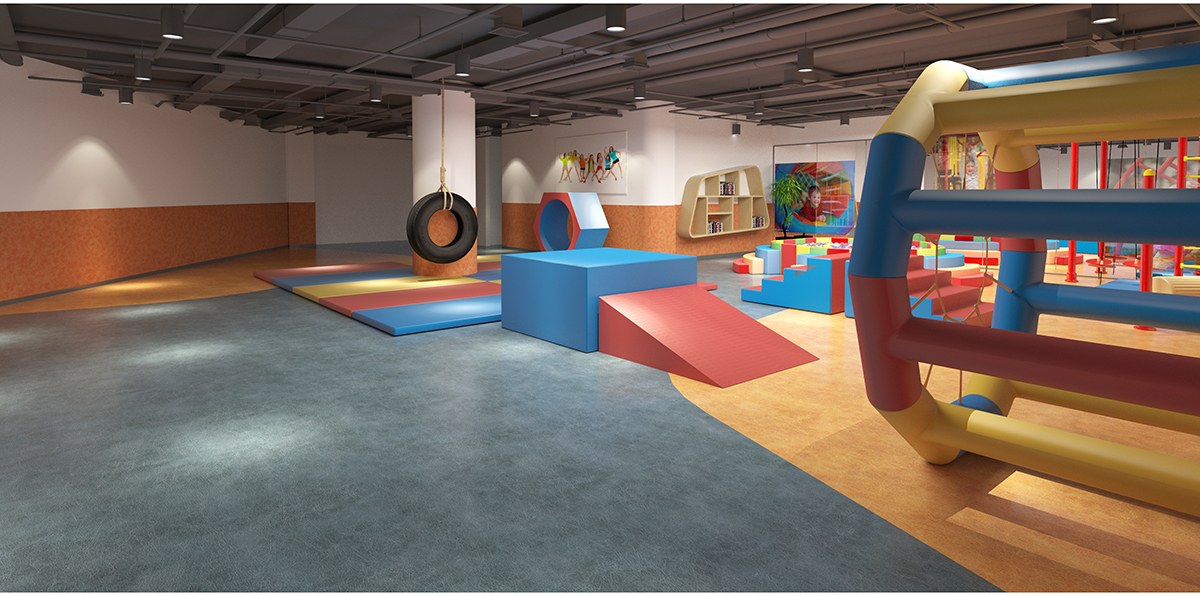 乐图游乐室内体能跑酷组合设备 幼儿跑酷设备 幼儿园体能器材