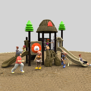 具有攀爬功能的互动户外游乐场滑梯