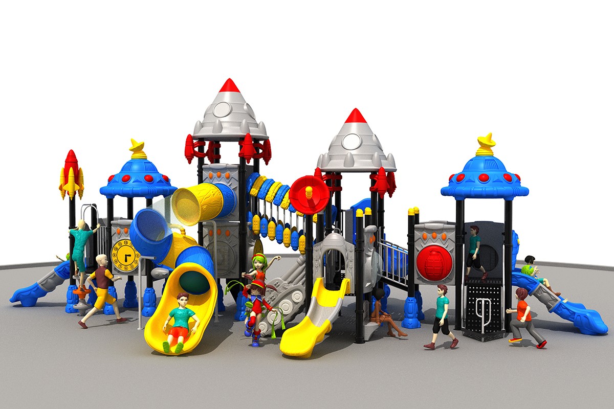 批发太空游乐场滑梯 HDPE 户外散装 (2)