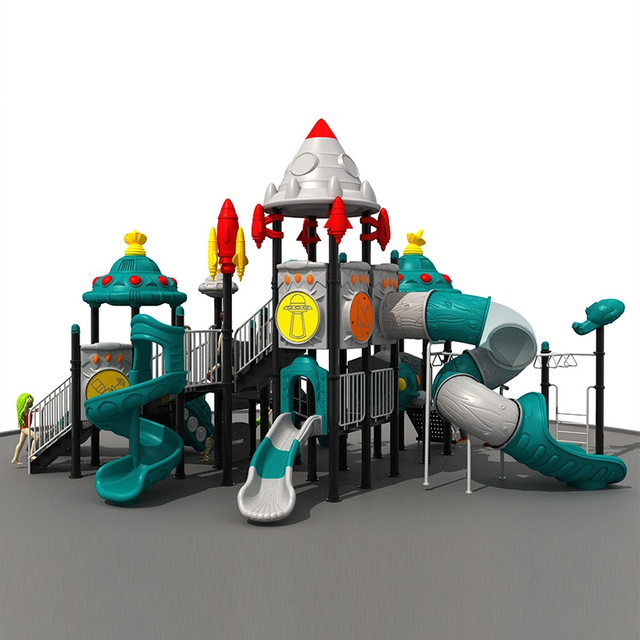 最畅销的户外游乐场，设有太空主题滑梯