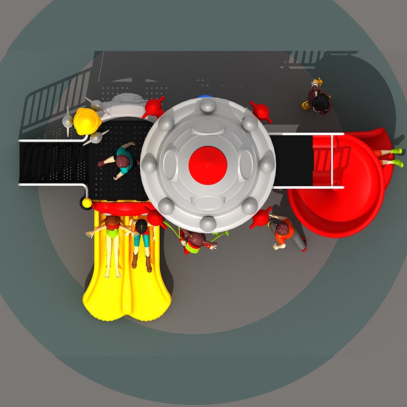 适合儿童的太空主题滑梯，打造耐用的户外游乐场