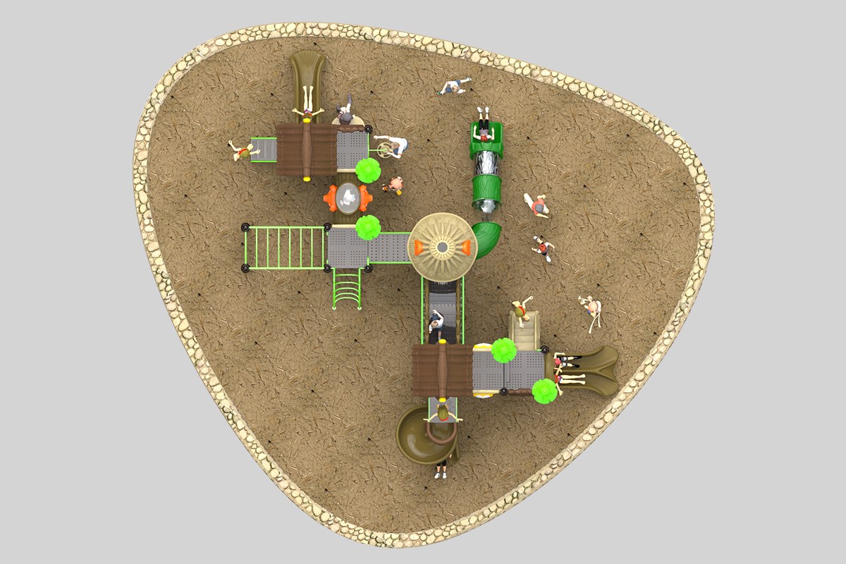 户外游乐设施滑梯 (3)