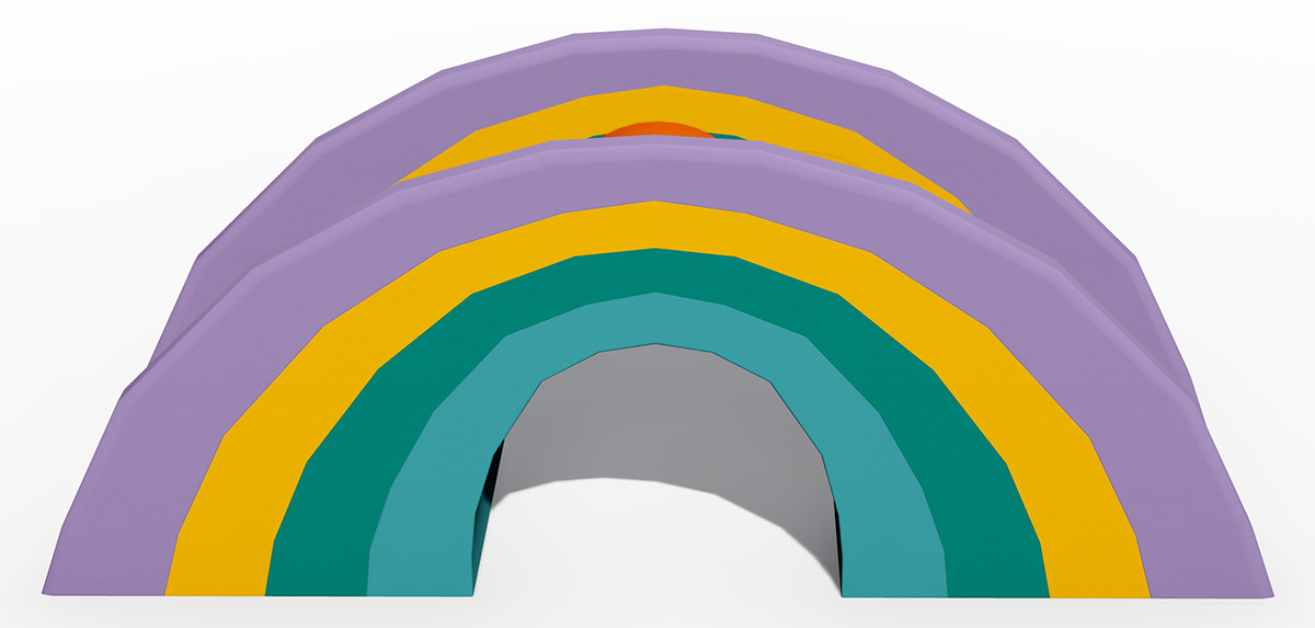 彩虹桥软体游乐设备产品详情