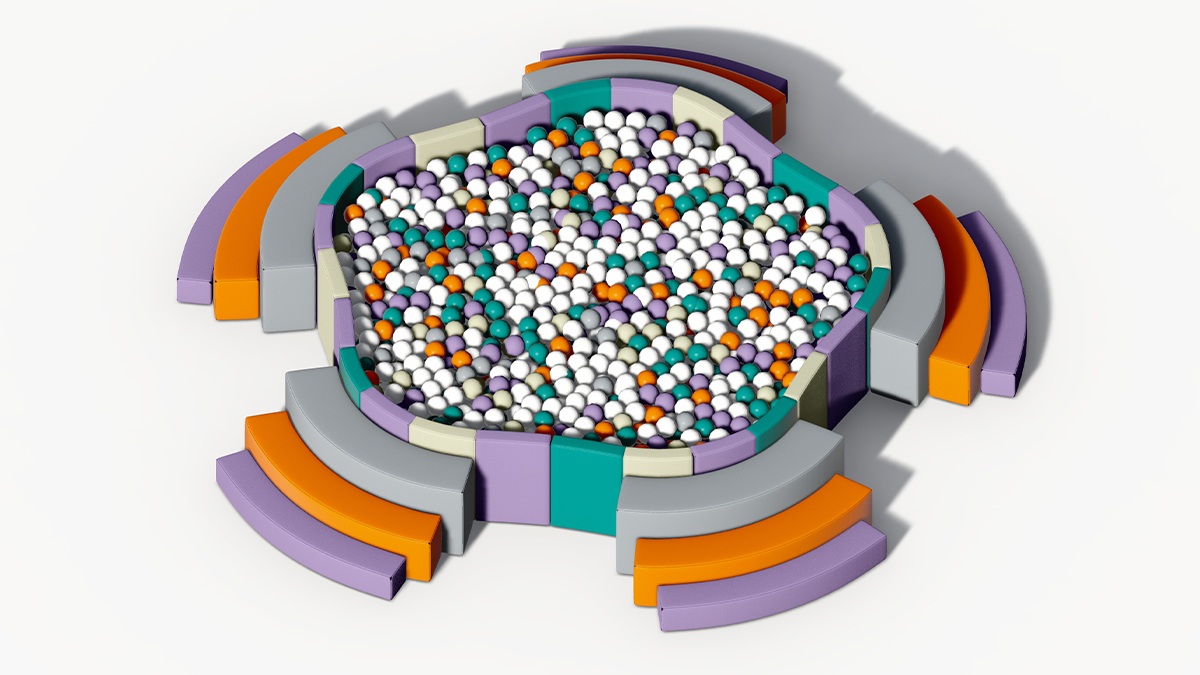 梅花型软体海洋球池产品详情