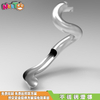 乐图非标游乐不锈钢半圆弯滑梯