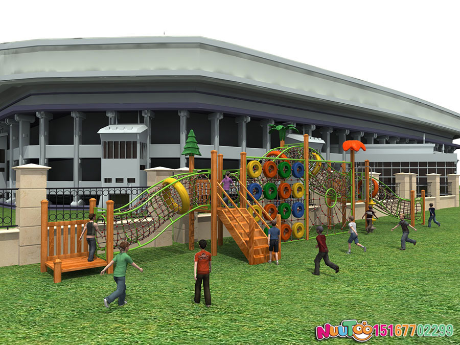 实木组合滑梯+原木组合滑梯+组合滑梯+儿童组合滑梯+小区组合滑梯-(11)