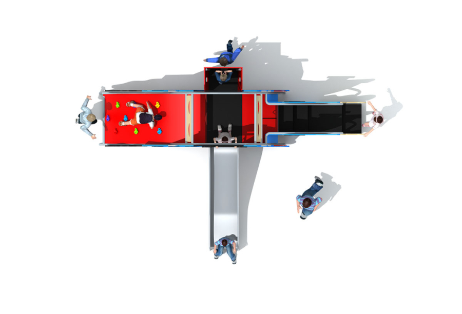 火车组合滑梯 (2)