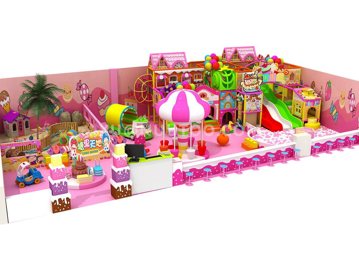 小型糖果主题室内游乐场工厂 (1)