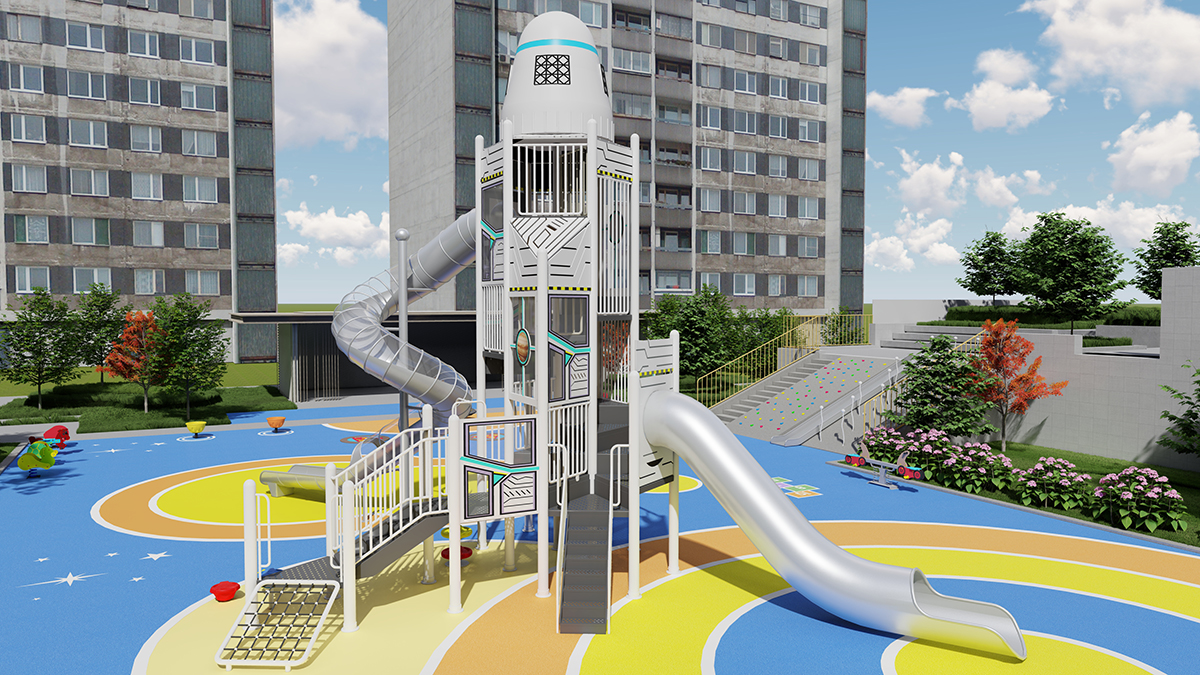 出售火箭游乐场设备 (4)