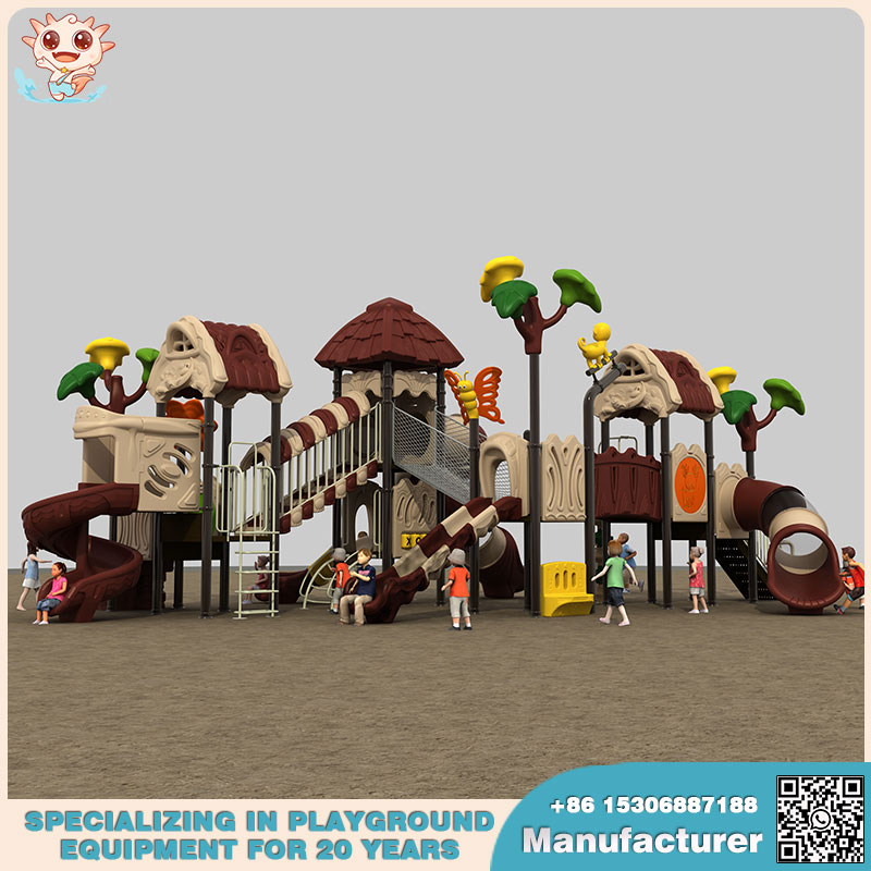 树屋游乐场增强户外游乐场设备体验