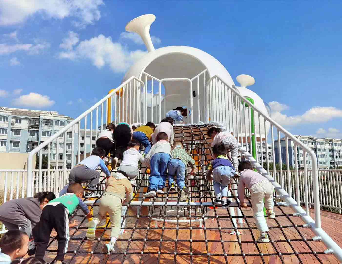 幼儿园组合滑梯-11