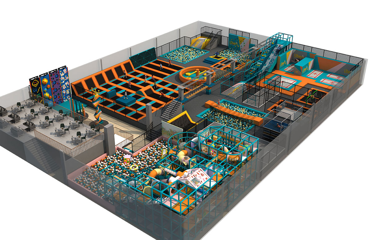 室内儿童蹦床公园 (5)