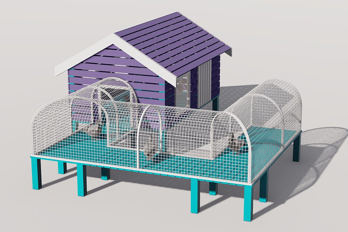 家禽游乐场喂食器1