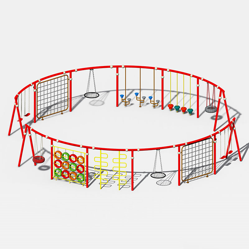 儿童户外秋千采用安全设计，是儿童安全玩耍的理想选择