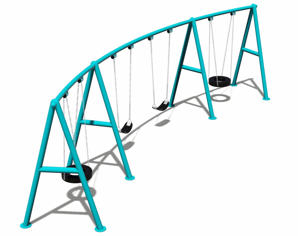 金属游乐场秋千 (1)
