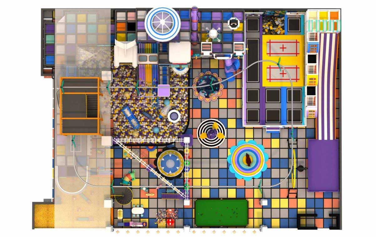 室内运动乐园设备产品详情展示