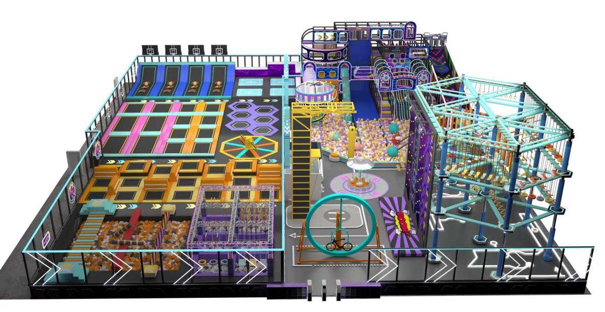 【赛博朋克风】室内运动乐园产品详情展示