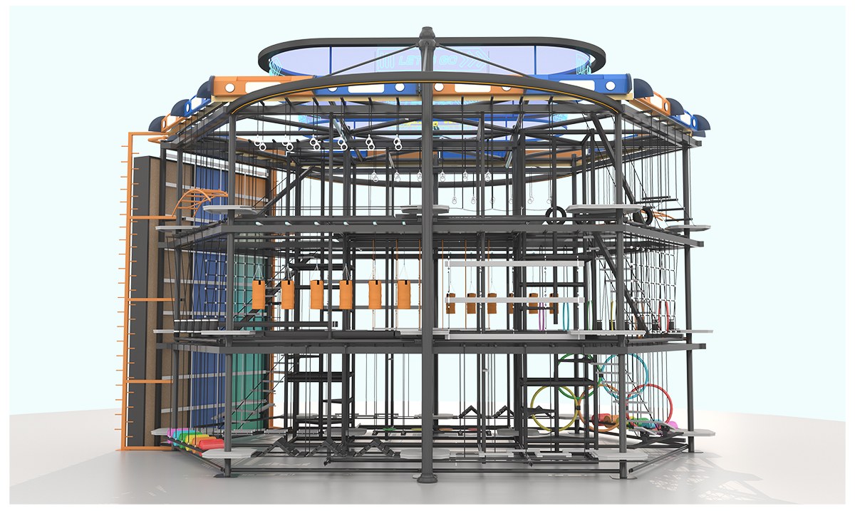 室内高空拓展攀岩设备产品详情