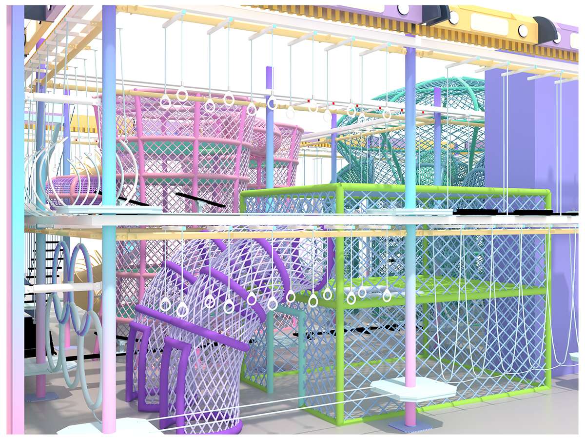 多巴胺色系高空拓展设备产品详情