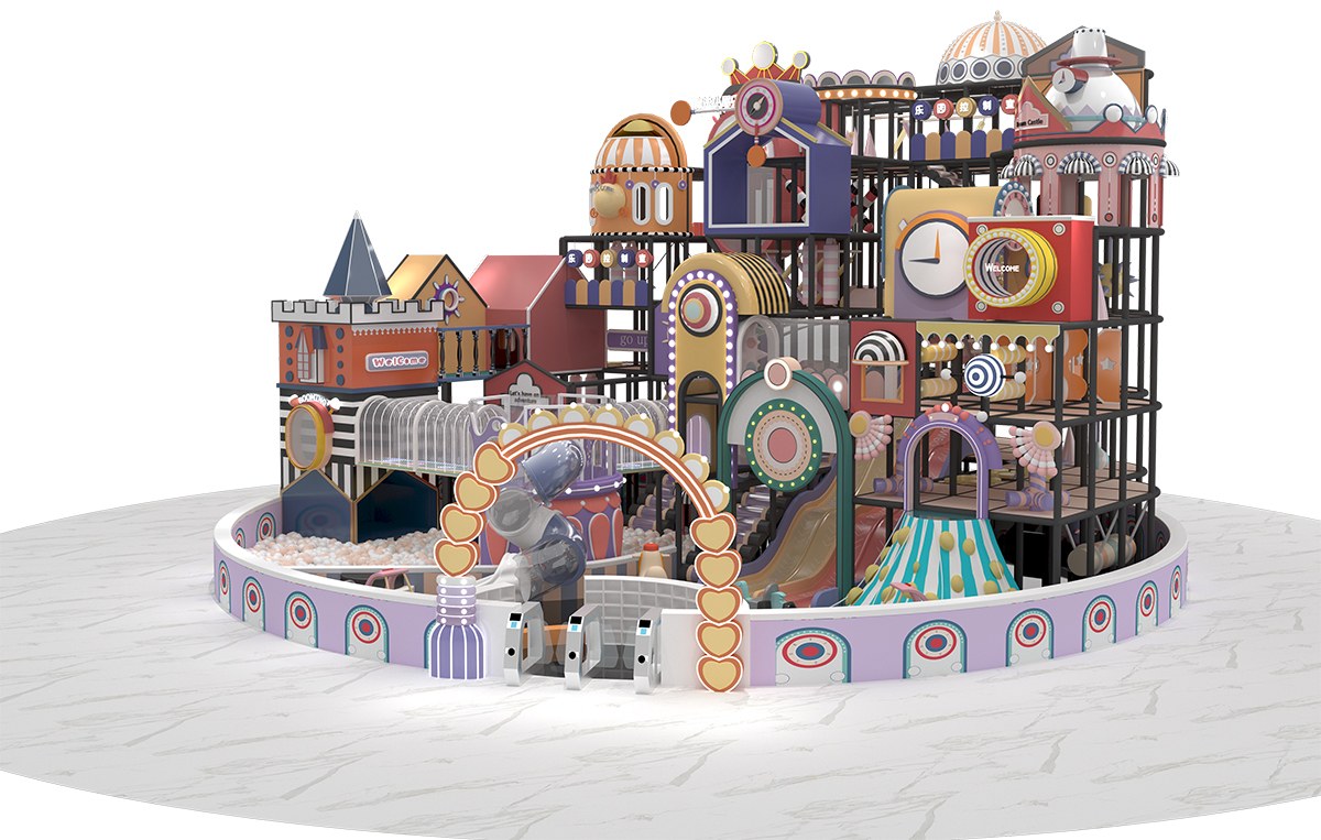 马卡龙复古市集淘气堡产品详情展示