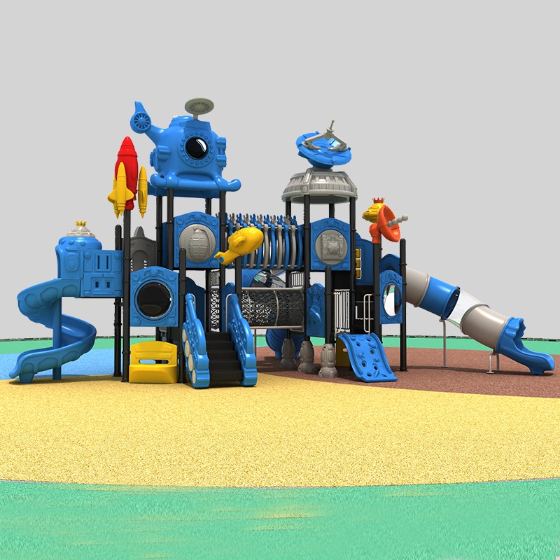 适合儿童太空冒险的 Galaxy Explorer 游乐场滑梯