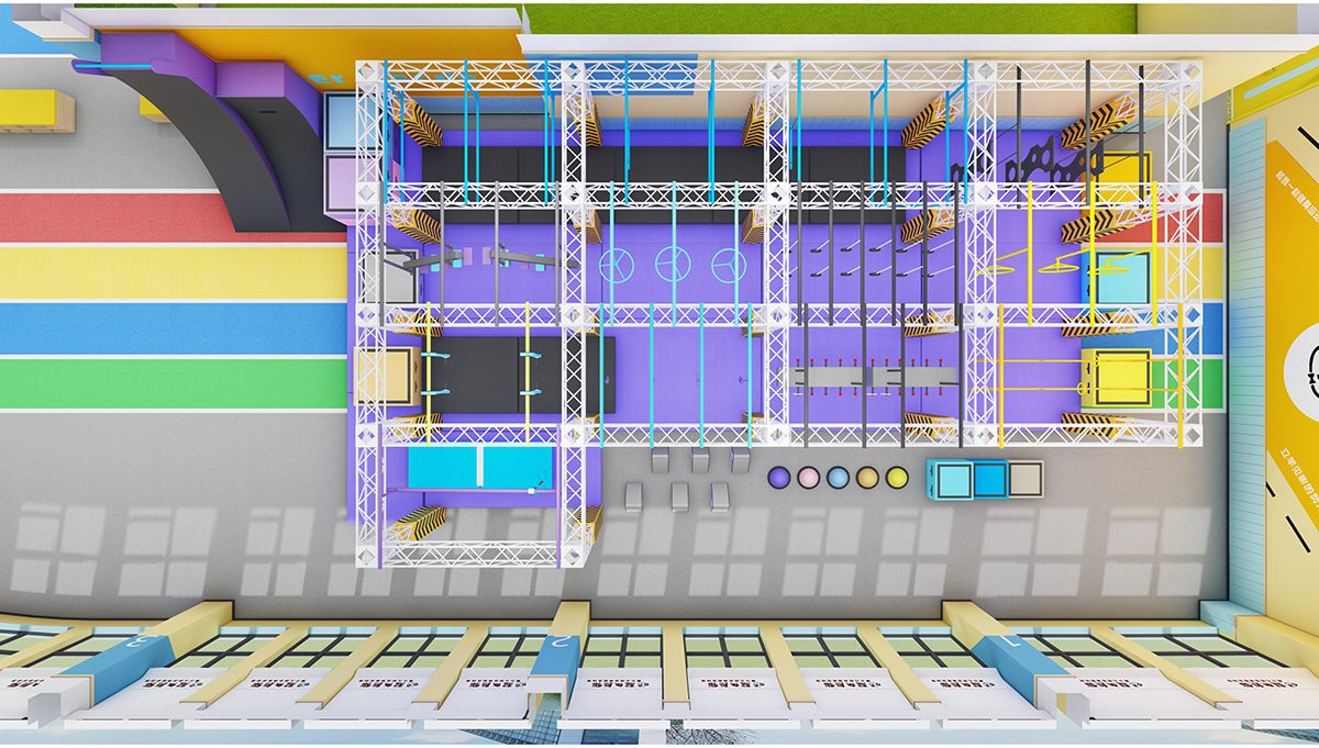 乐图游乐忍者闯关跑酷拓展训练设备 忍者跑酷设备 青少年闯关拓展器材