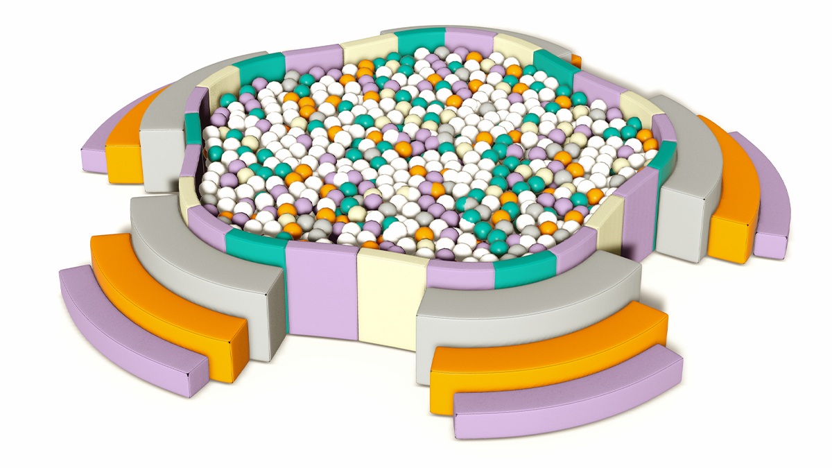 梅花型软体海洋球池产品详情