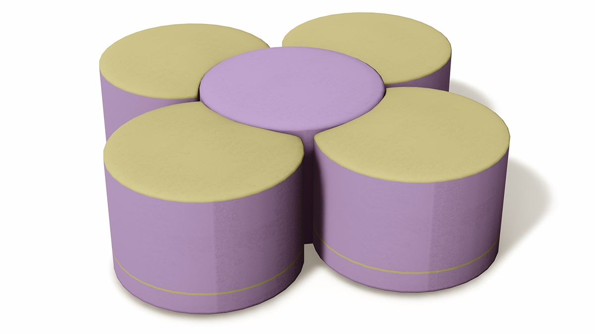 软体花瓣组合坐凳产品详情